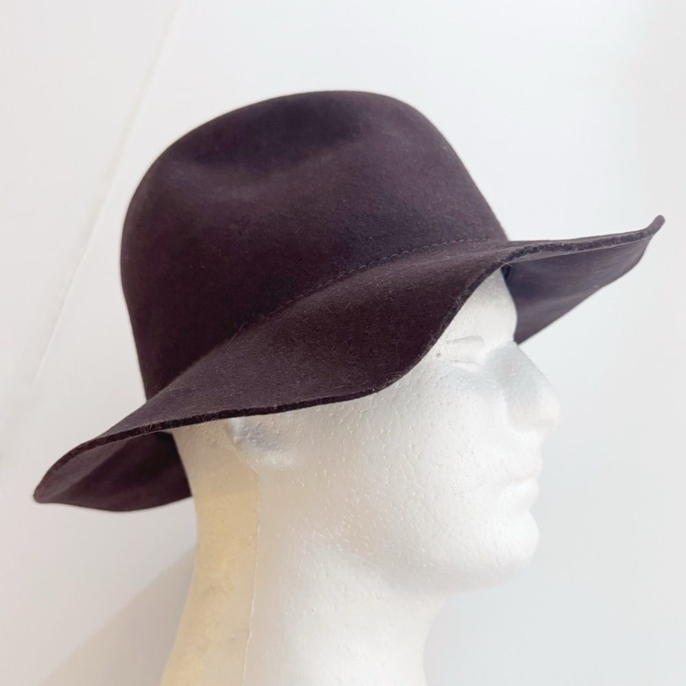 Janessa Leone Brown Wool Felt Hat